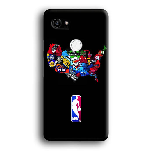 NBA Basketball Google Pixel 2 XL 3D Case-Xtracase