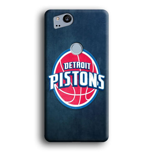 NBA Detroit Pistons Basketball 002 Google Pixel 2 3D Case-Xtracase