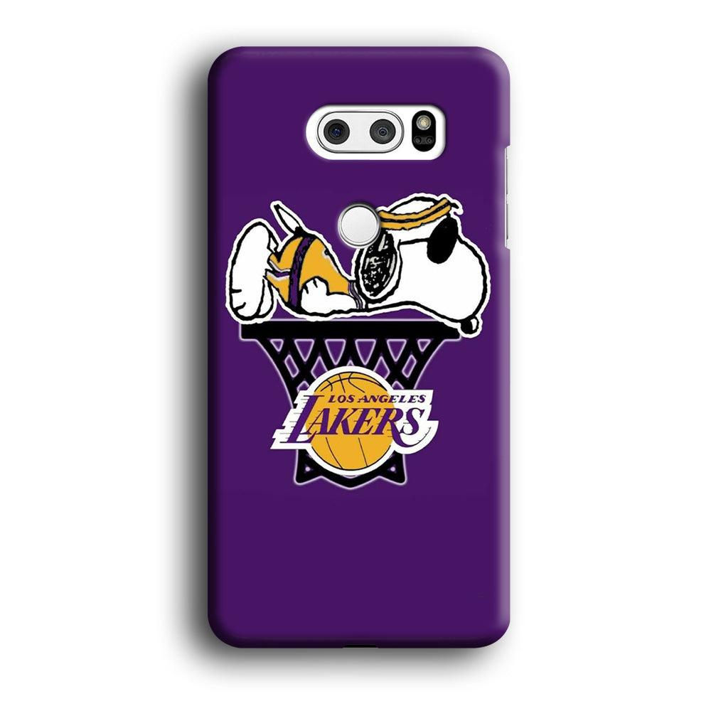 NBA Lakers Snoopy Basketball LG V30 3D Case-Xtracase