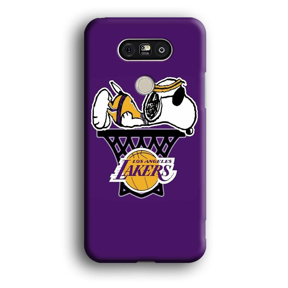 NBA Lakers Snoopy Basketbal LG G5 3D Case-Xtracase
