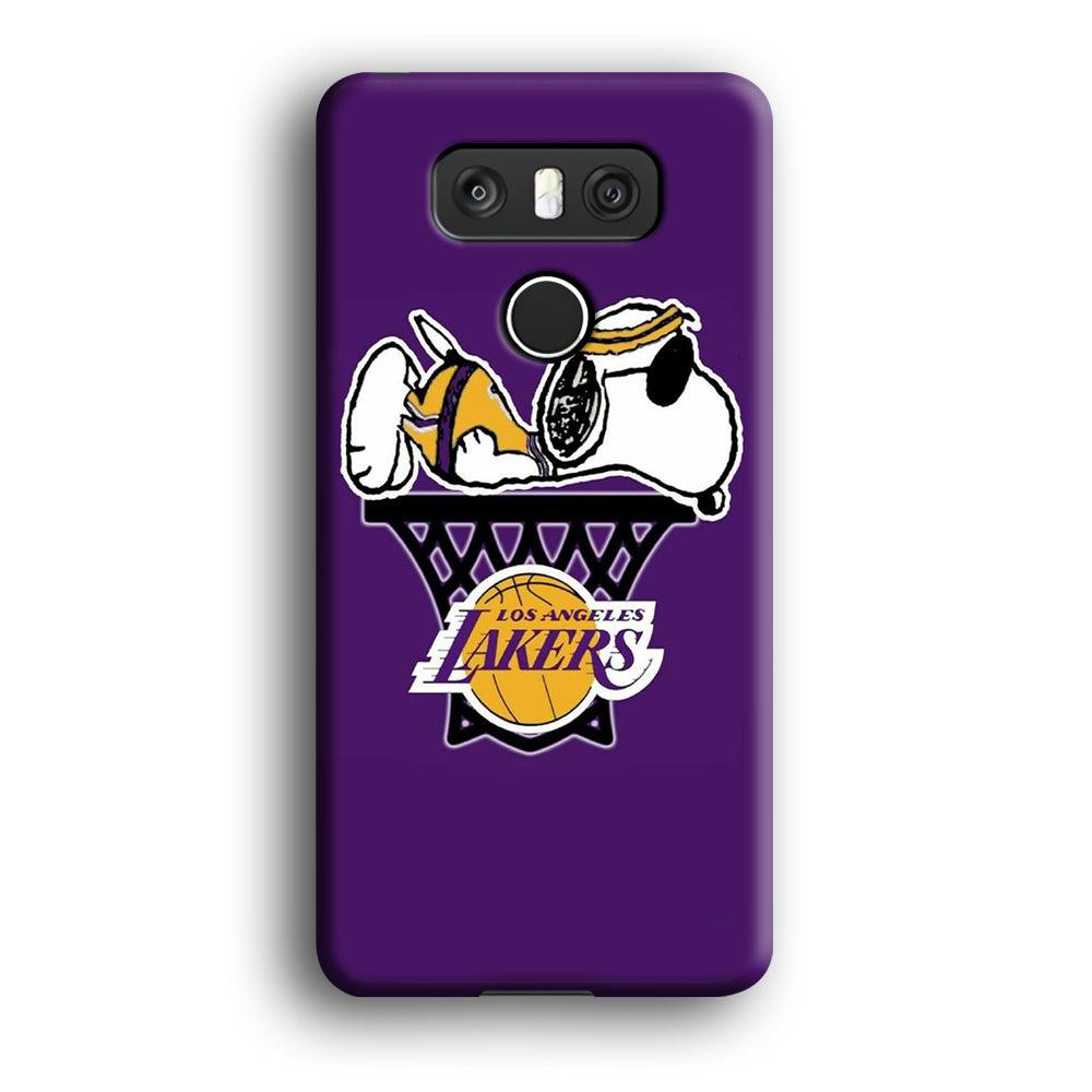 NBA Lakers Snoopy Basketball LG G6 3D Case-Xtracase