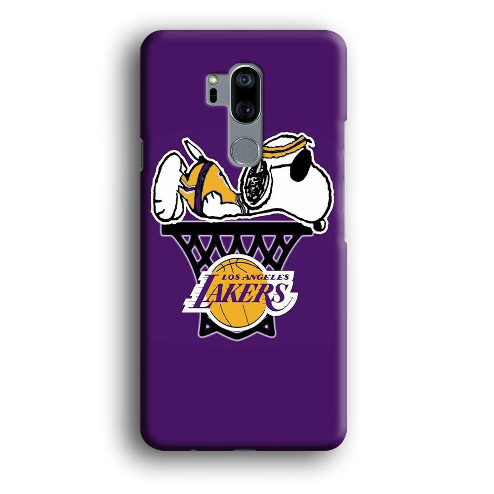 NBA Lakers Snoopy Basketball LG G7 ThinQ 3D Case-Xtracase