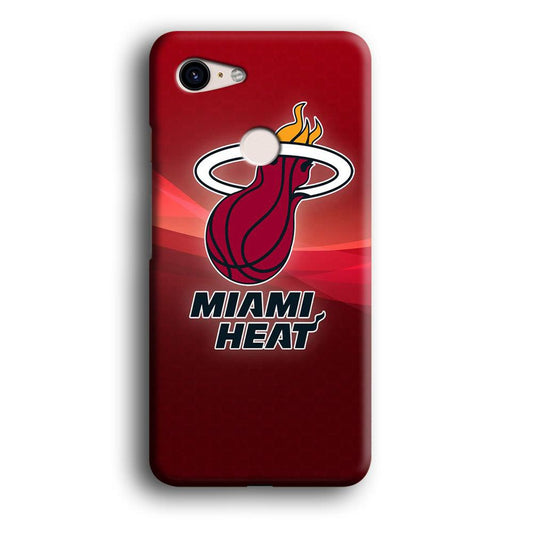 NBA Miami Heat Basketball 001 Google Pixel 3 3D Case-Xtracase