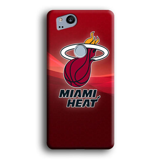 NBA Miami Heat Basketball 001 Google Pixel 2 3D Case-Xtracase