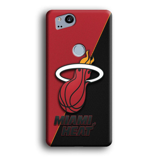 NBA Miami Heat Basketball 002 Google Pixel 2 3D Case-Xtracase