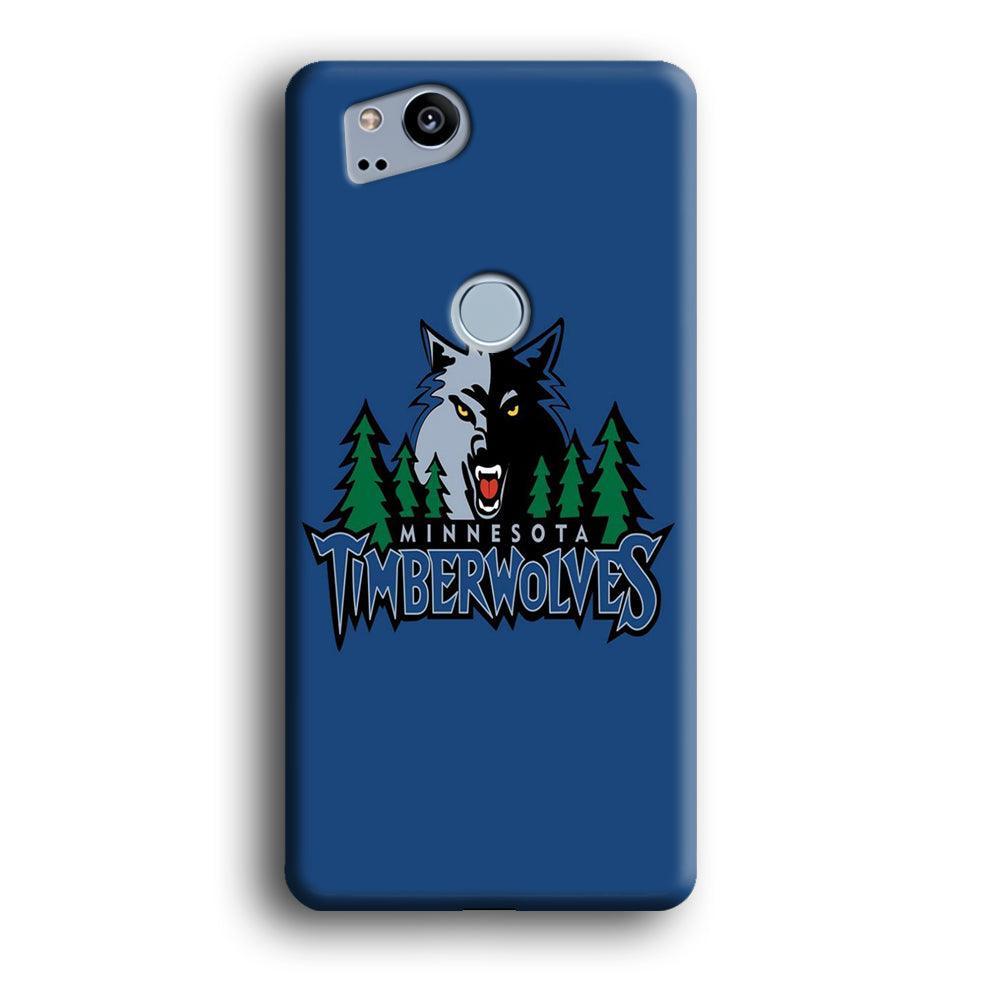 NBA Minnesota Timberwolves Basketball 002 Google Pixel 2 3D Case-Xtracase
