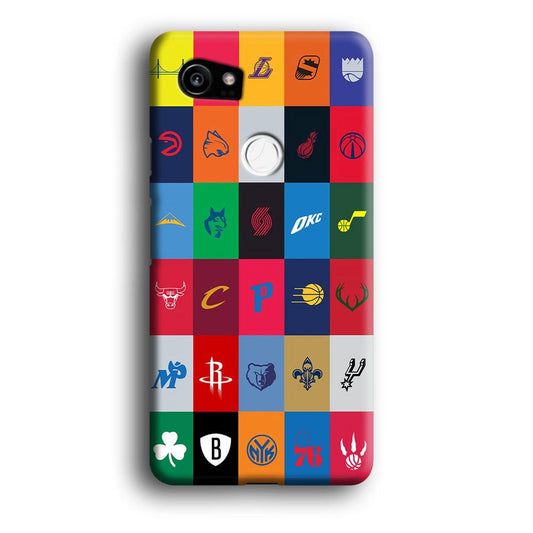 NBA Team Logos Google Pixel 2 XL 3D Case-Xtracase