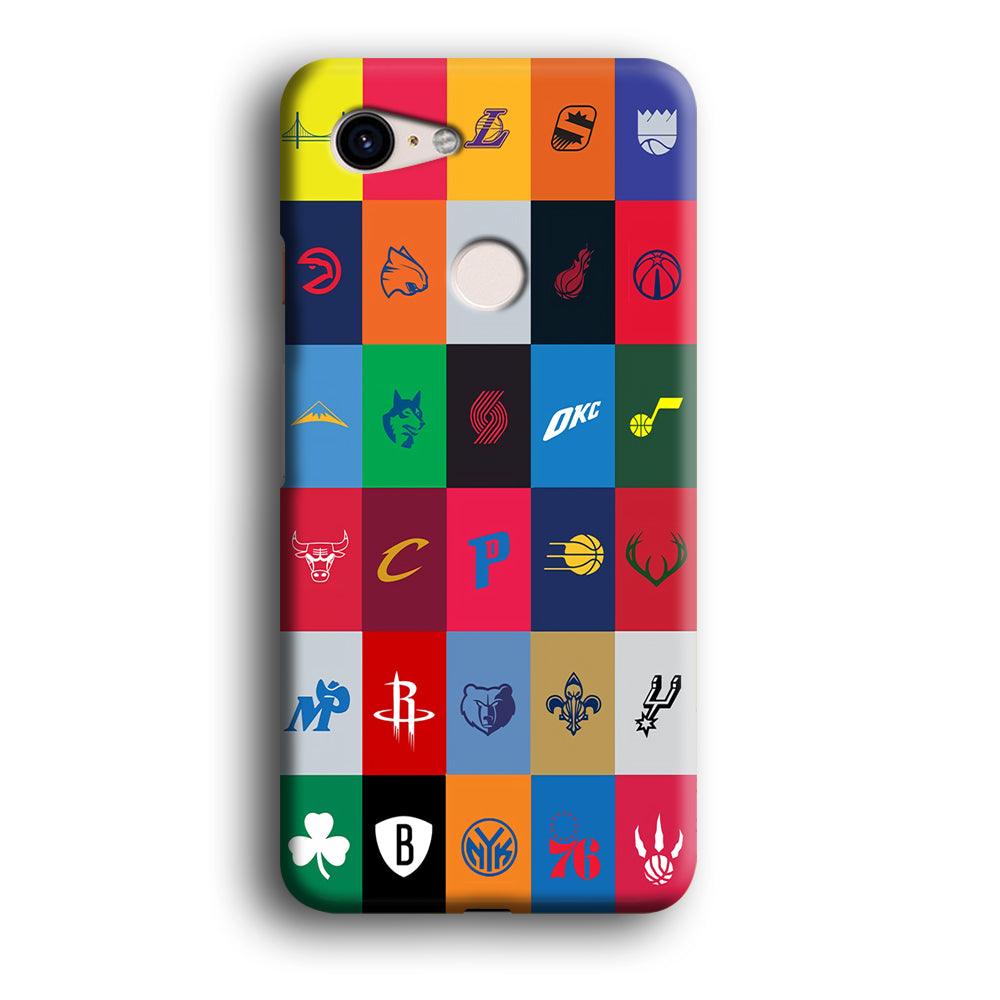 NBA Team Logos Google Pixel 3 XL 3D Case-Xtracase