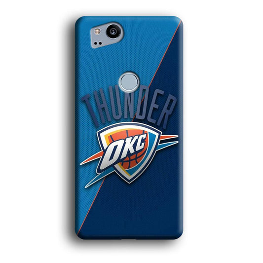 NBA Thunder Basketball 001 Google Pixel 2 3D Case-Xtracase