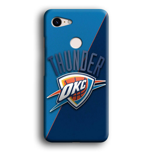 NBA Thunder Basketball 001 Google Pixel 3 3D Case