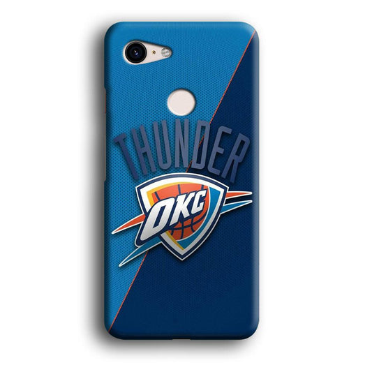 NBA Thunder Basketball 001 Google Pixel 3 3D Case-Xtracase