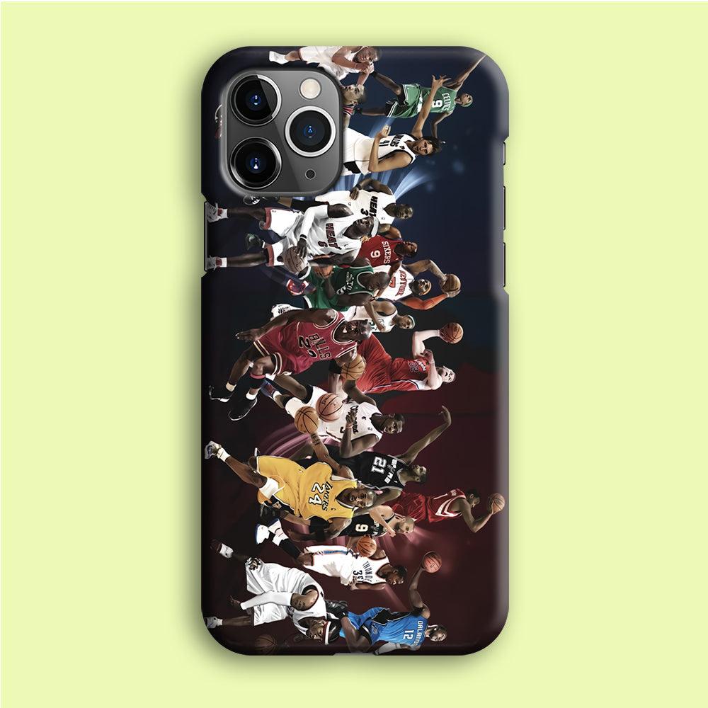 NBA player All Star iPhone 12 Pro Case-Plastic / Full Wrap (3D Case)-Xtracase