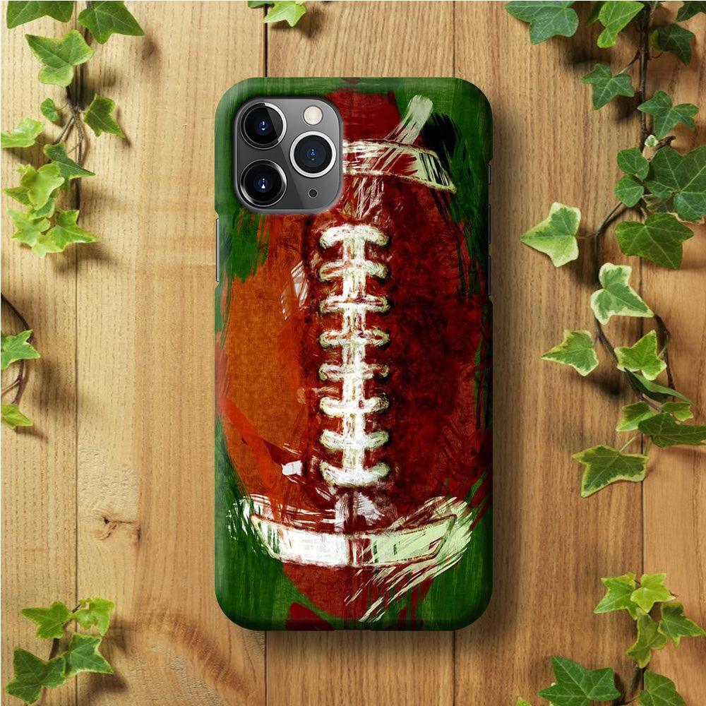 NFL American Football Art iPhone 11 Pro Max Case-Plastic / Full Wrap (3D Case)-Xtracase