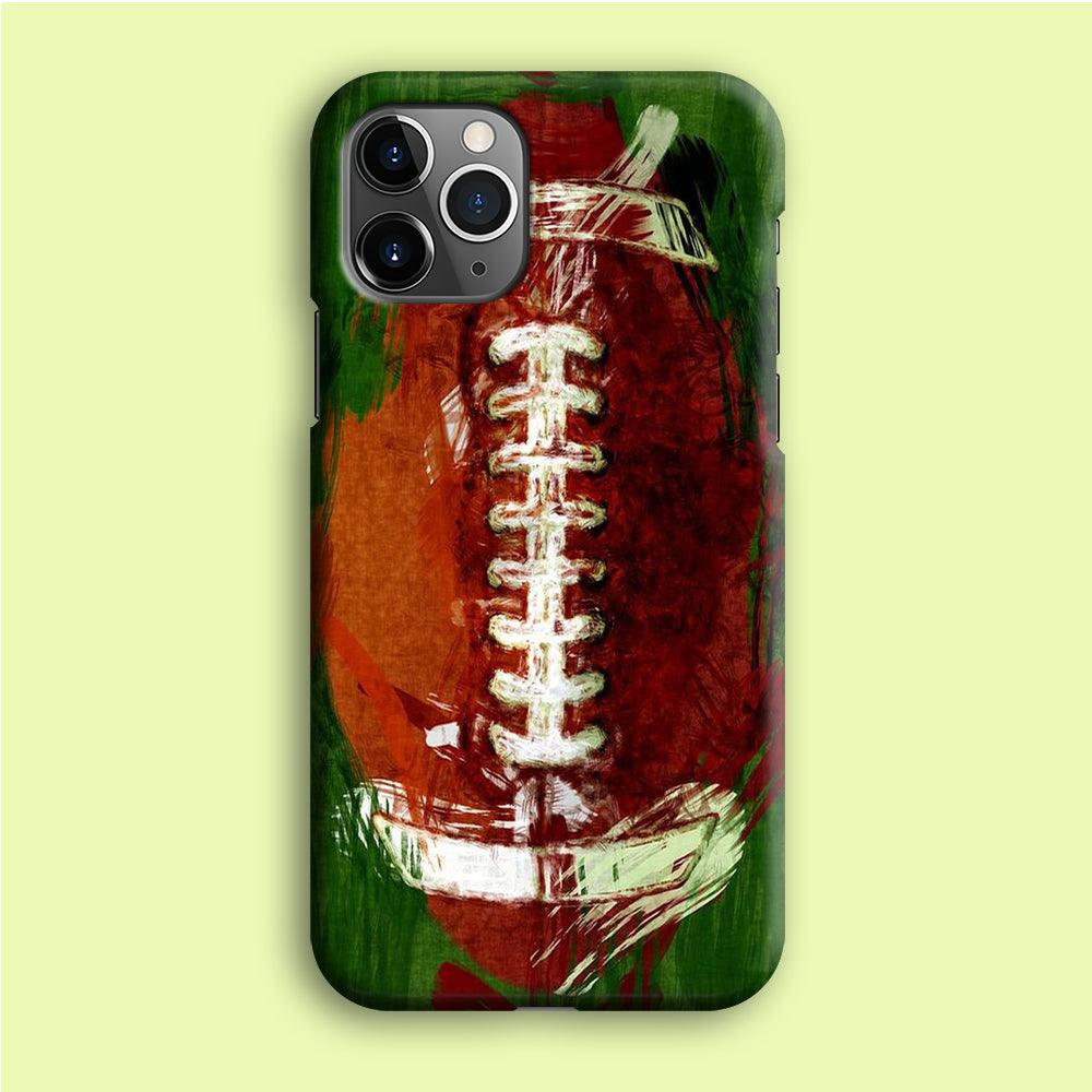 NFL American Football Art iPhone 12 Pro Case-Plastic / Full Wrap (3D Case)-Xtracase
