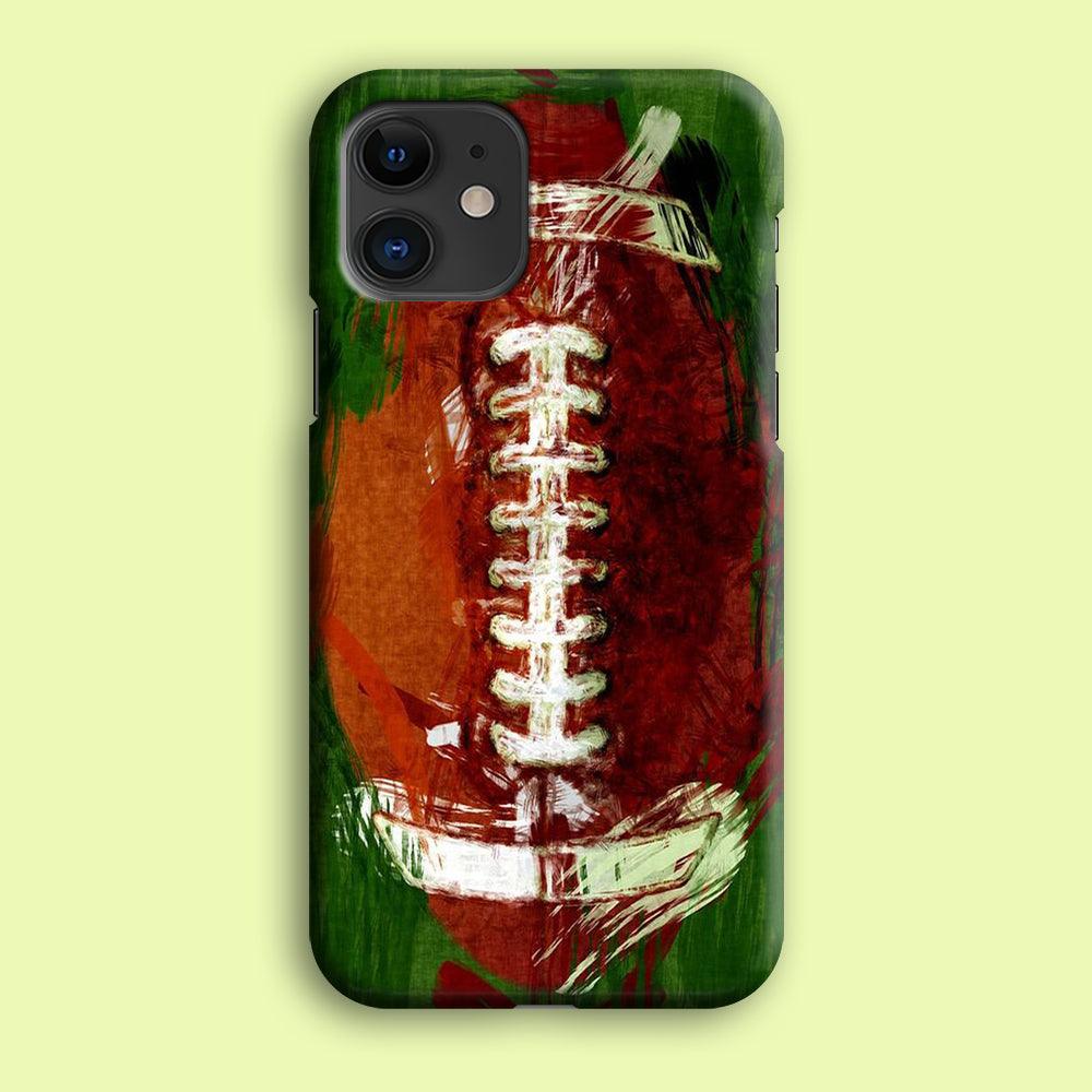NFL American Football Art iPhone 12 Case-Plastic / Full Wrap (3D Case)-Xtracase