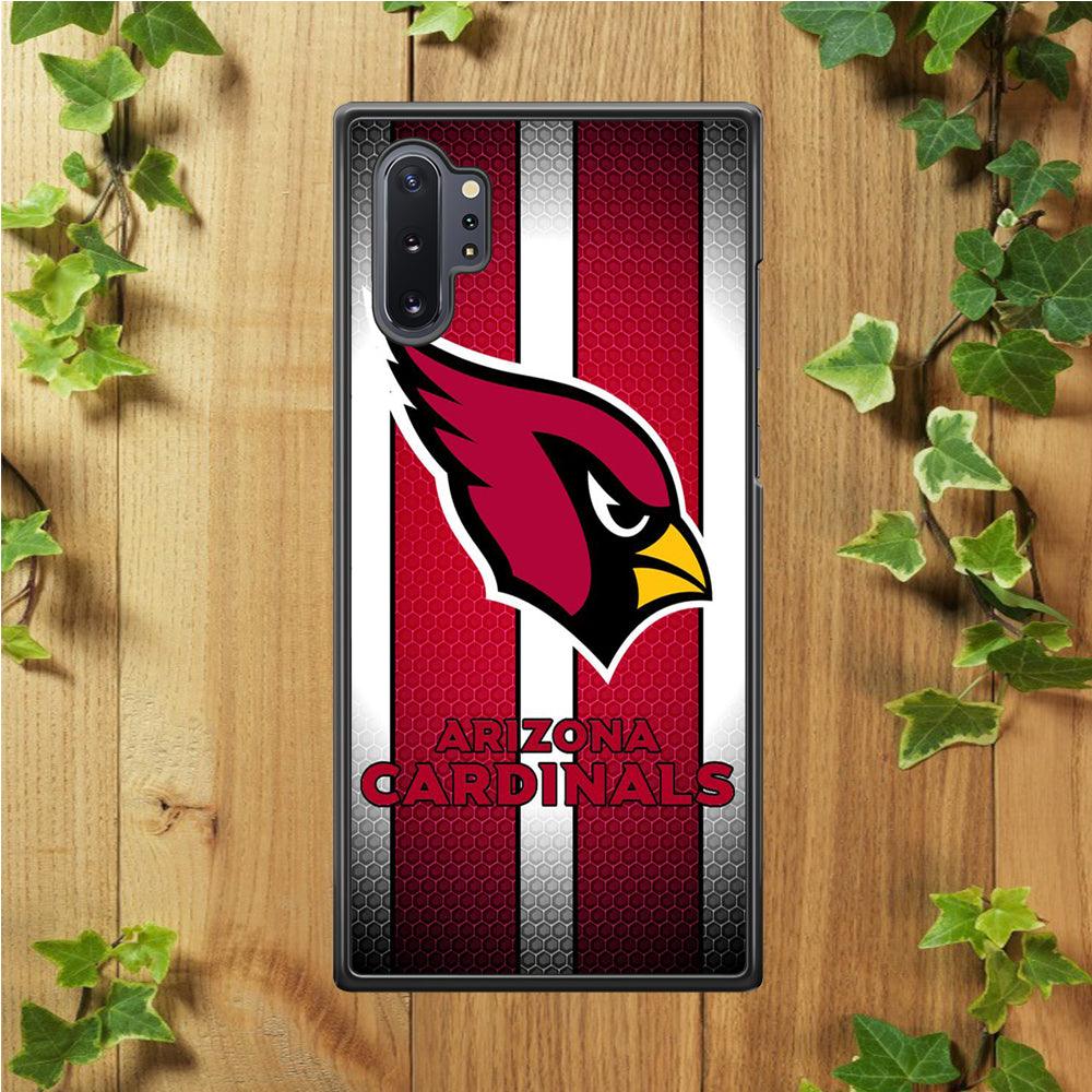 NFL Arizona Cardinals 001 Samsung Galaxy Note 10 Plus Case-Rubber / Black (2D Case)-Xtracase