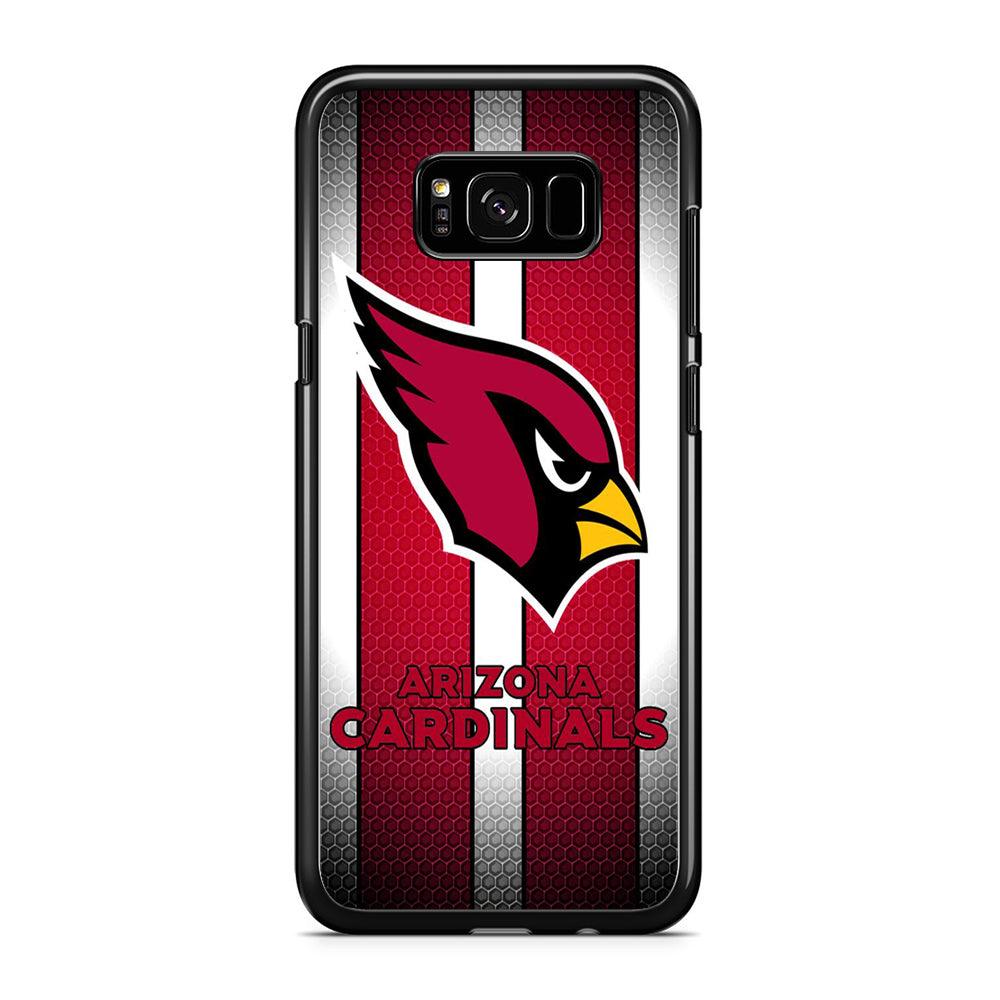 NFL Arizona Cardinals 001 Samsung Galaxy S8 Plus Case-Rubber / Black (2D Case)-Xtracase