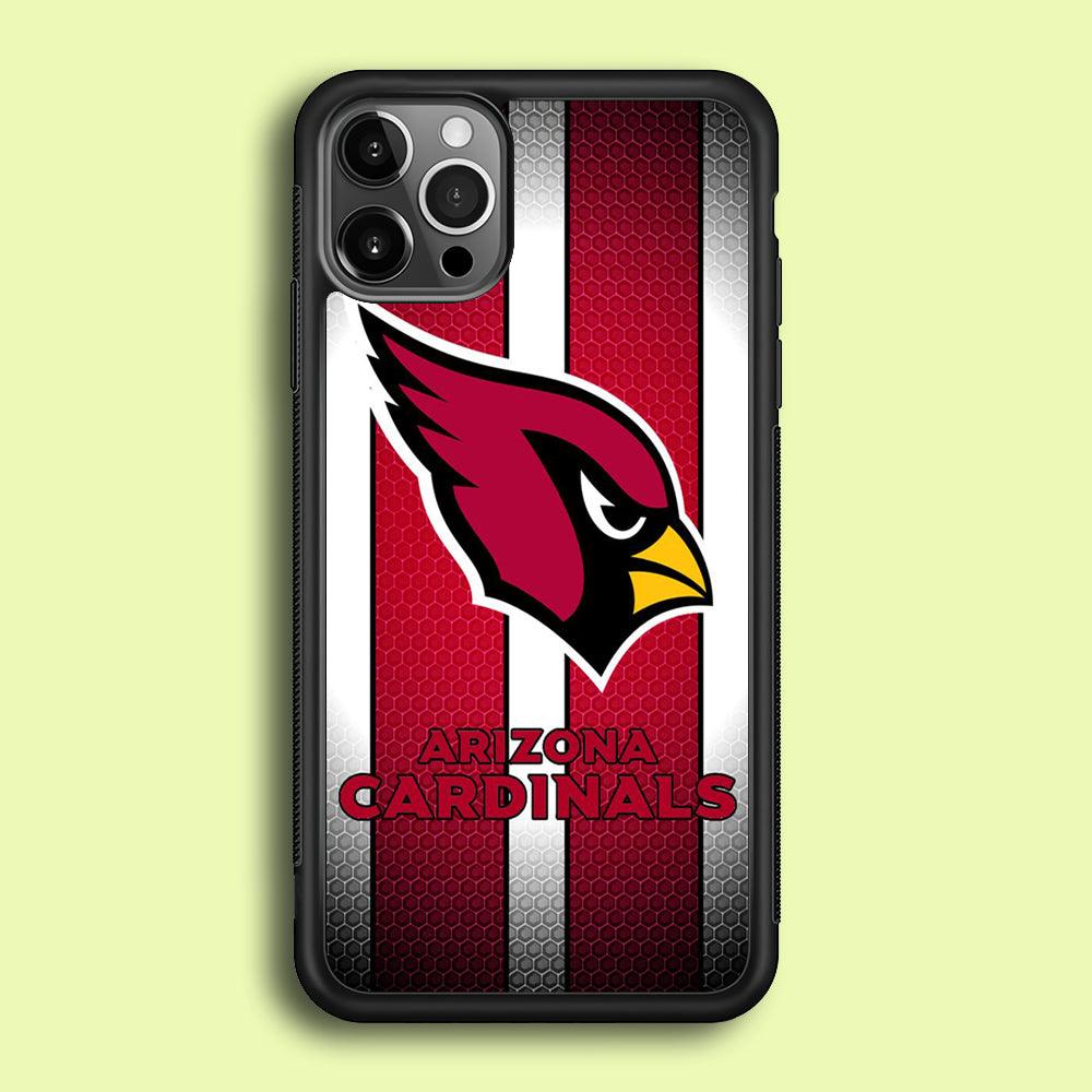 NFL Arizona Cardinals 001 iPhone 12 Pro Max Case-Rubber / Black (2D Case)-Xtracase