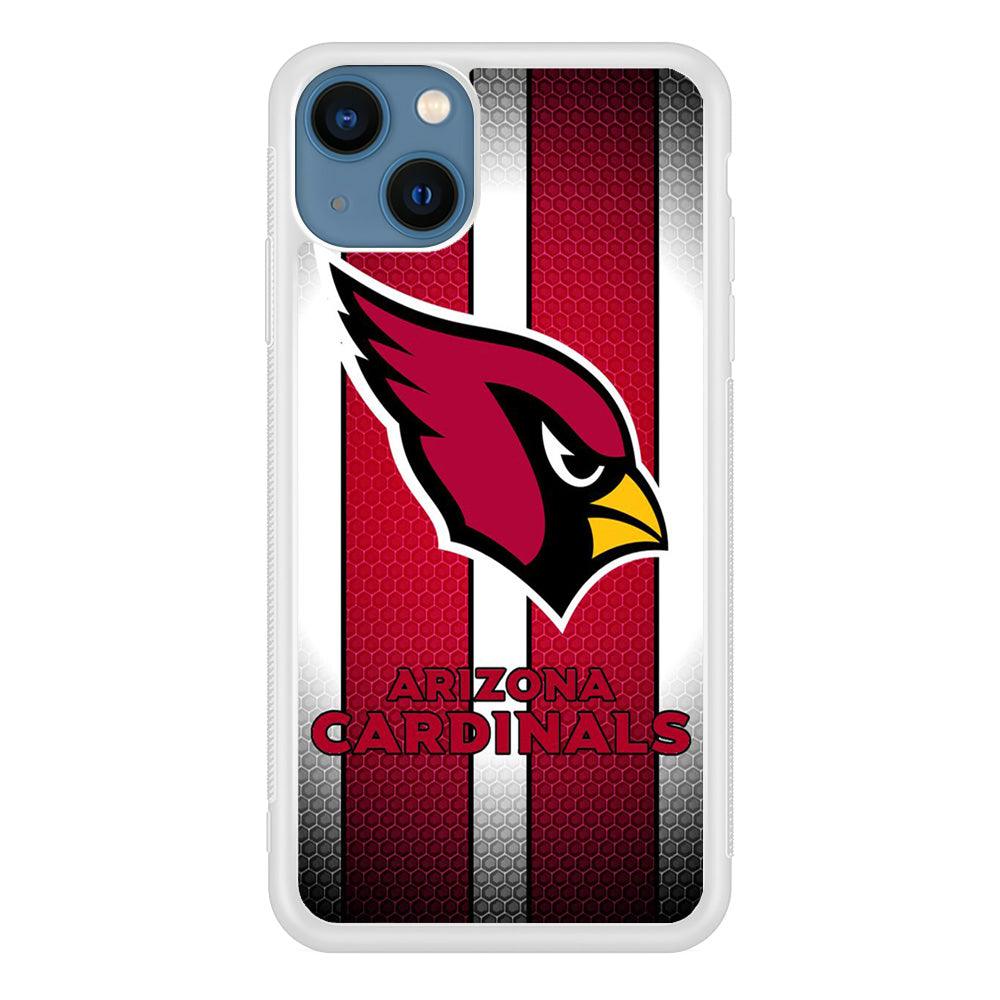 NFL Arizona Cardinals 001 iPhone 13 Mini Case-Rubber / White (2D Case)-Xtracase