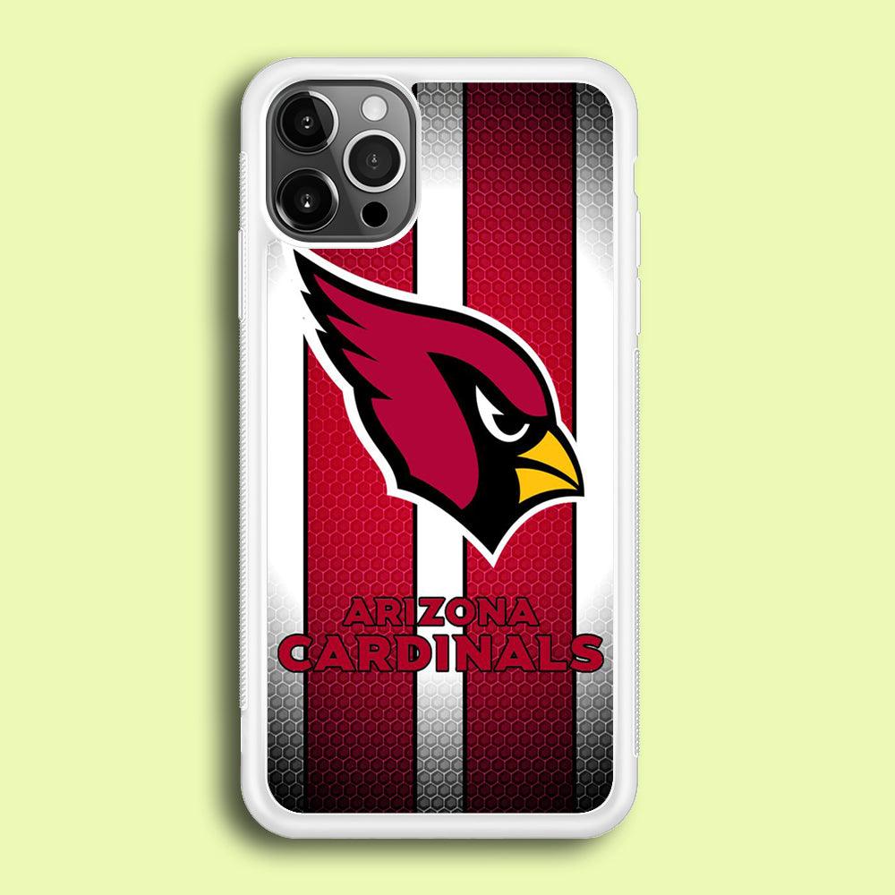 NFL Arizona Cardinals 001 iPhone 12 Pro Max Case-Rubber / White (2D Case)-Xtracase