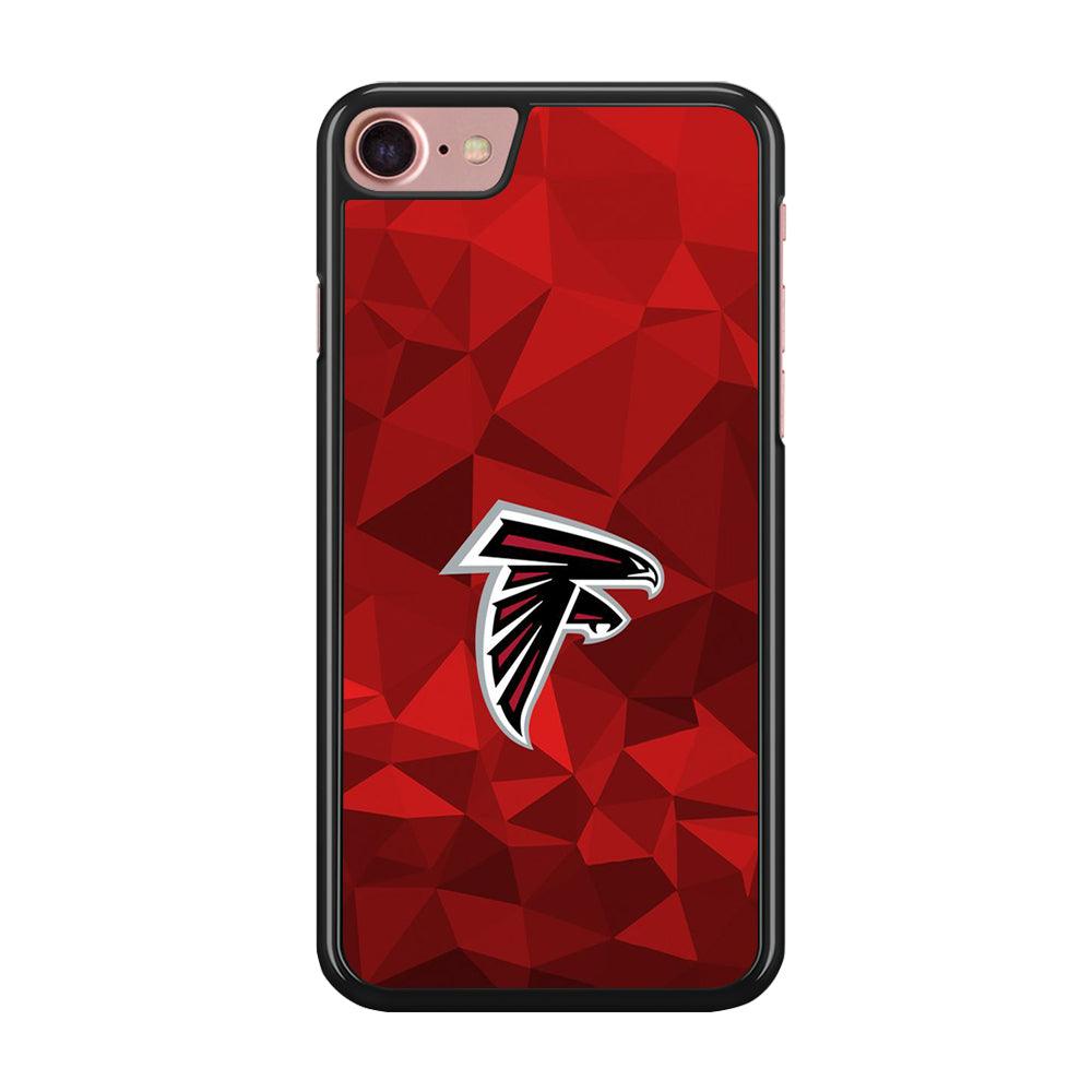 NFL Atlanta Falcons 001 iPhone SE 2020 Case-Rubber / Black (2D Case)-Xtracase