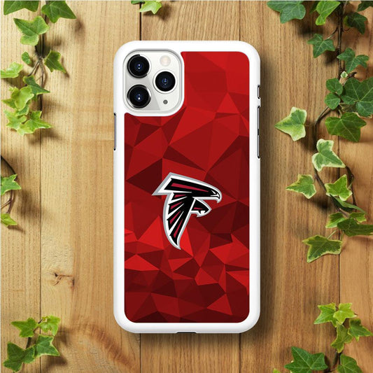 NFL Atlanta Falcons 001 iPhone 11 Pro Case-Rubber / White (2D Case)-Xtracase