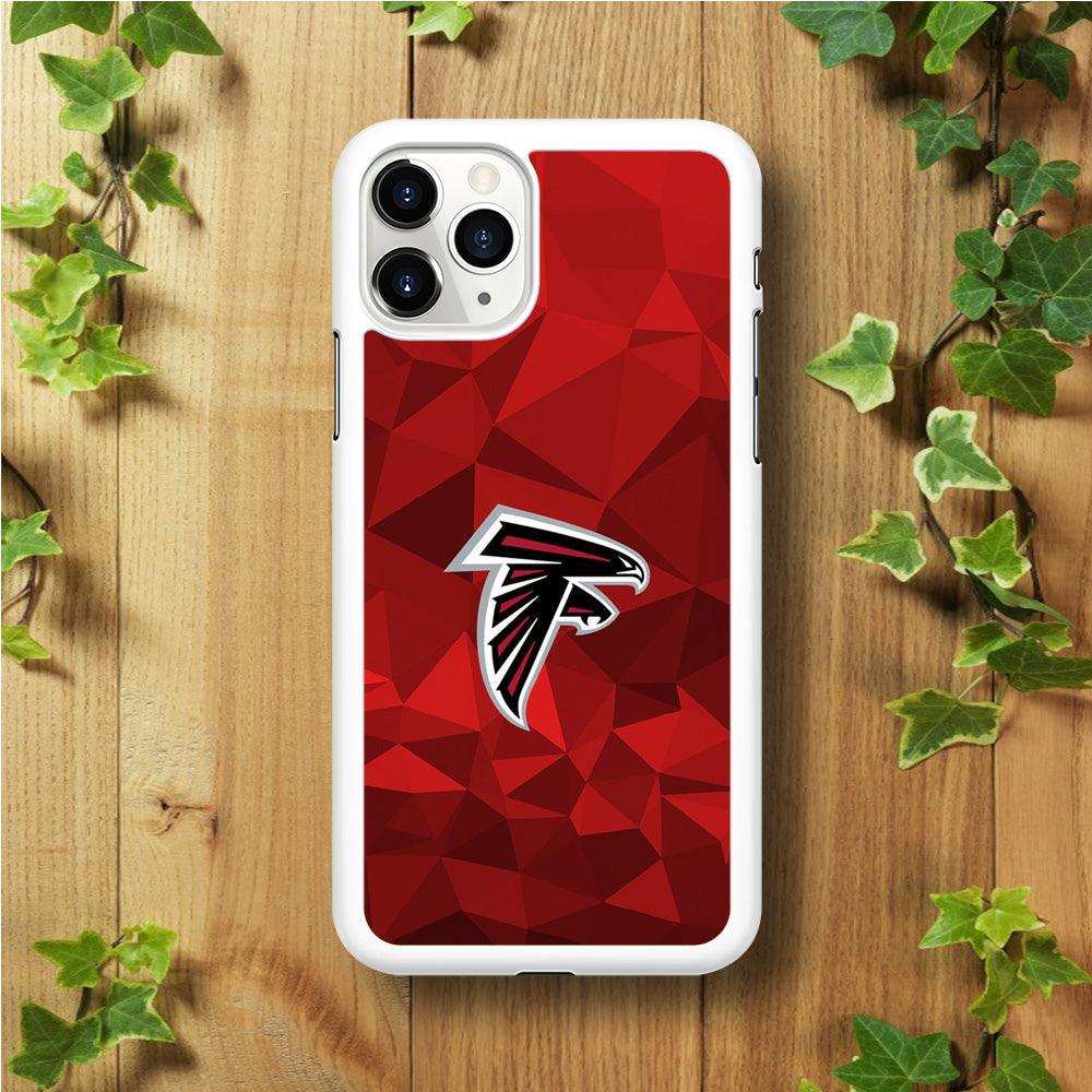 NFL Atlanta Falcons 001 iPhone 11 Pro Max Case-Rubber / White (2D Case)-Xtracase