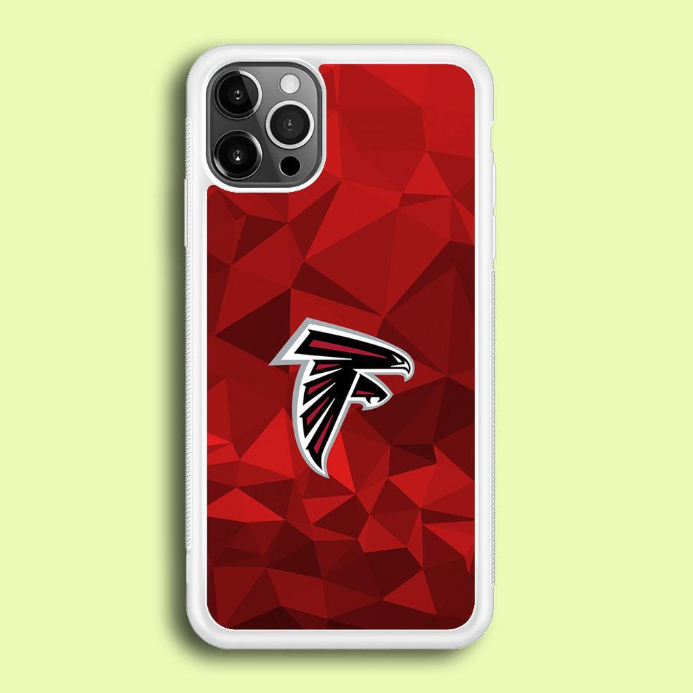 NFL Atlanta Falcons 001 iPhone 12 Pro Max Case-Rubber / White (2D Case)-Xtracase