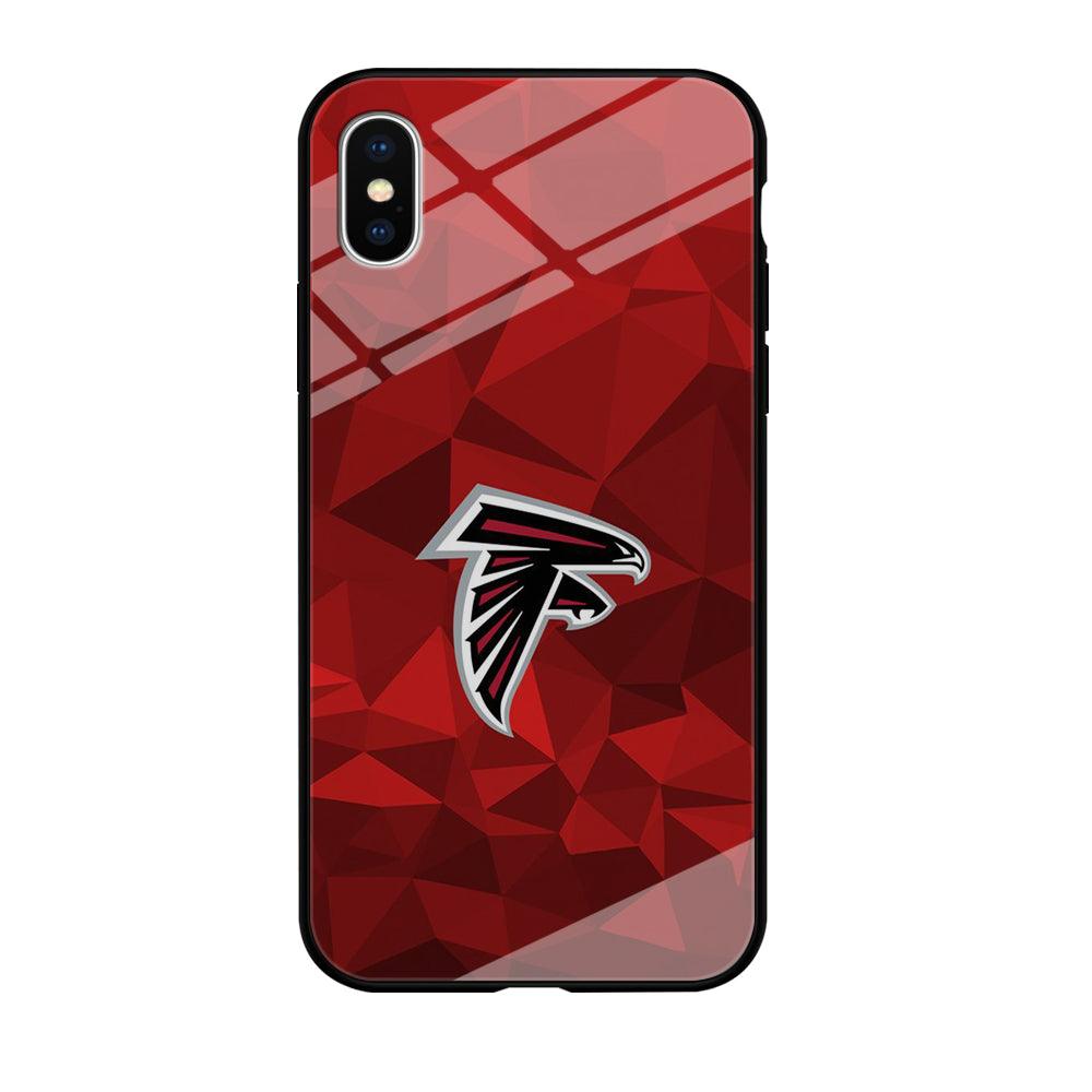 NFL Atlanta Falcons 001 iPhone Xs Case-Tempered Glass Case-Xtracase