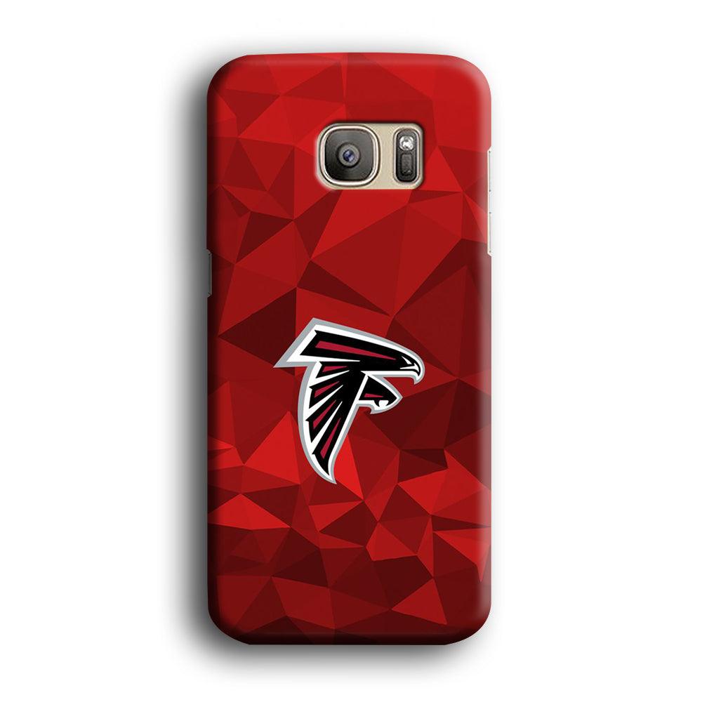NFL Atlanta Falcons 001 Samsung Galaxy S7 Edge Case-Plastic / Full Wrap (3D Case)-Xtracase