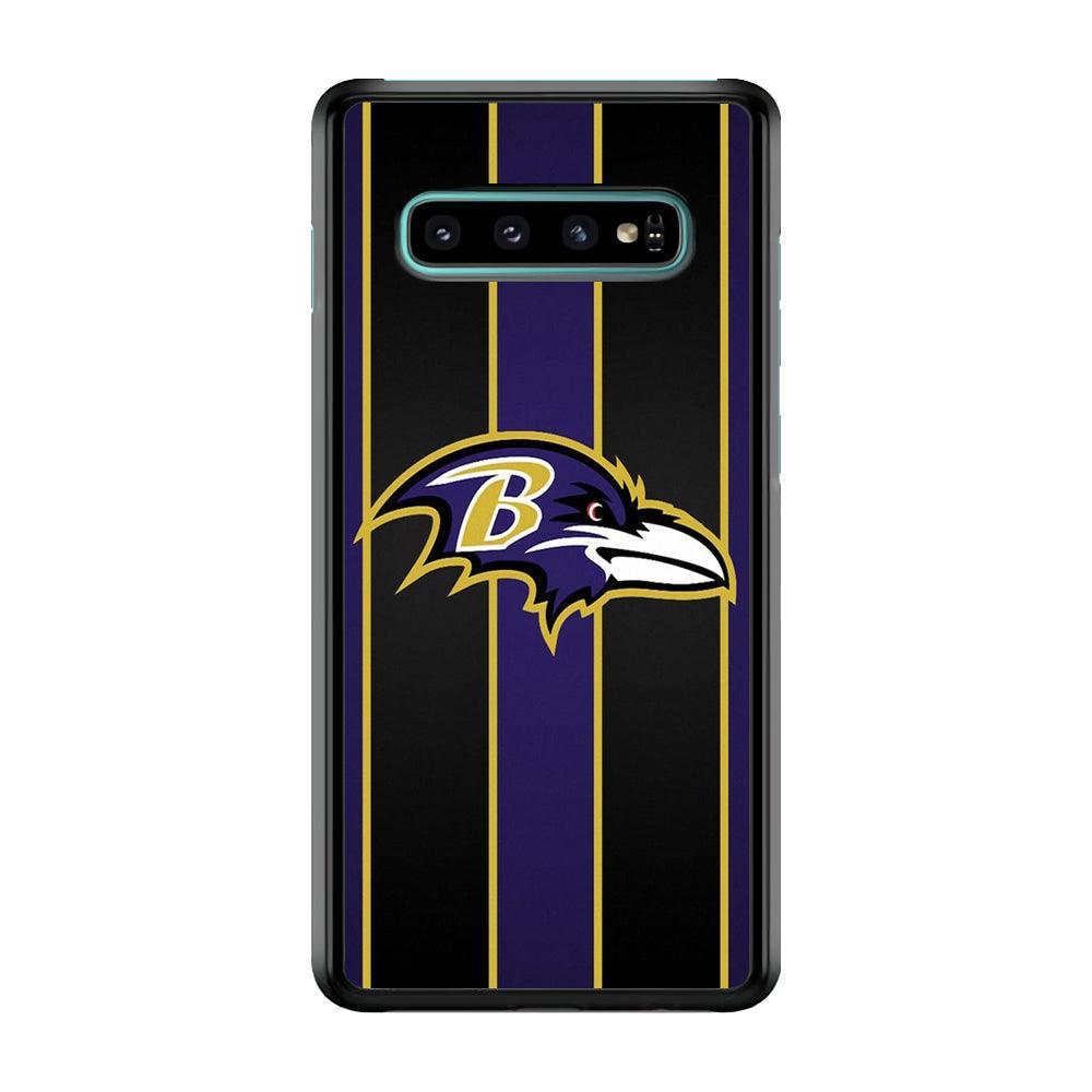 NFL Baltimore Ravens 001 Samsung Galaxy S10 Case-Plastic / Full Wrap (3D Case)-Xtracase