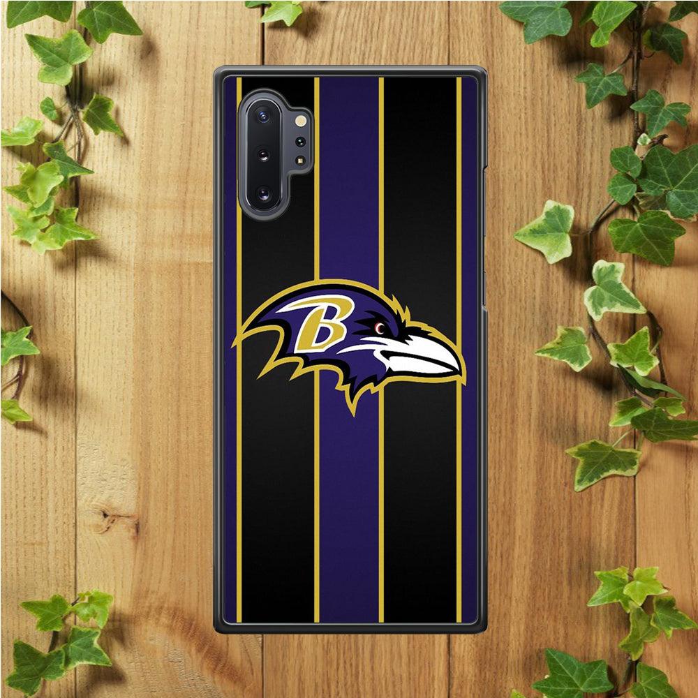NFL Baltimore Ravens 001 Samsung Galaxy Note 10 Plus Case-Plastic / Full Wrap (3D Case)-Xtracase