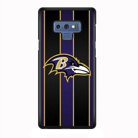 NFL Baltimore Ravens 001 Samsung Galaxy Note 9 Case-Plastic / Full Wrap (3D Case)-Xtracase