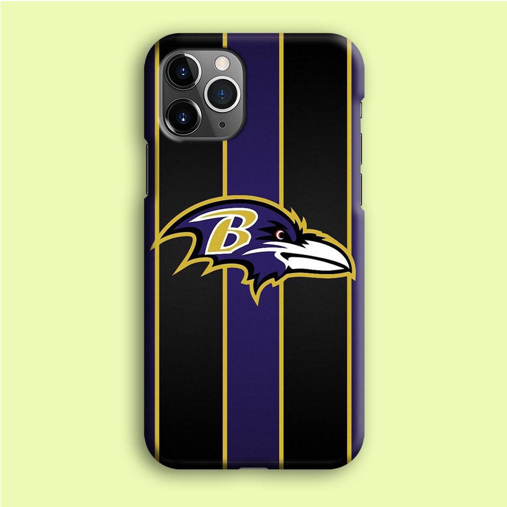 NFL Baltimore Ravens 001 iPhone 12 Pro Case-Plastic / Full Wrap (3D Case)-Xtracase