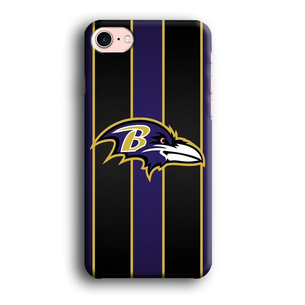 NFL Baltimore Ravens 001 iPhone SE 2020 Case-Plastic / Full Wrap (3D Case)-Xtracase