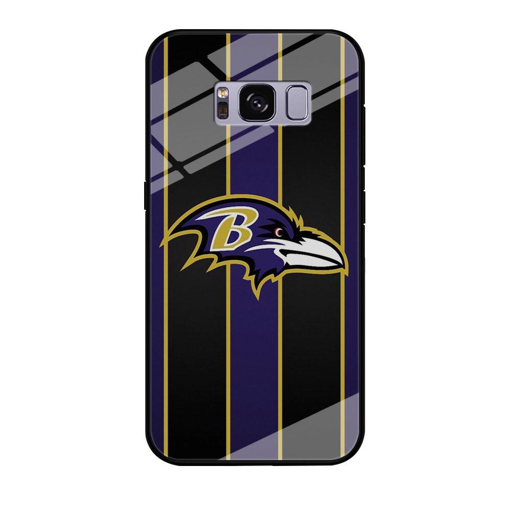 NFL Baltimore Ravens 001 Samsung Galaxy S8 Case-Tempered Glass Case-Xtracase