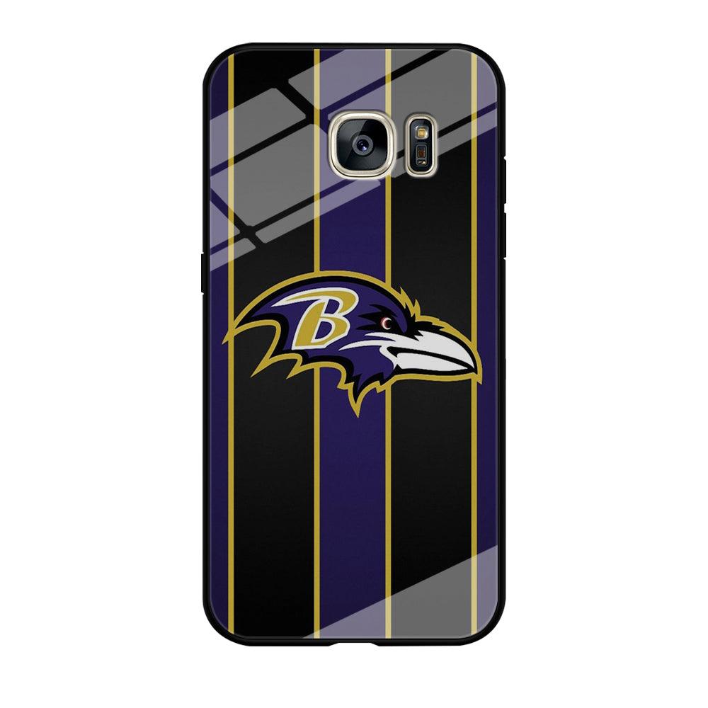 NFL Baltimore Ravens 001 Samsung Galaxy S7 Edge Case-Tempered Glass Case-Xtracase