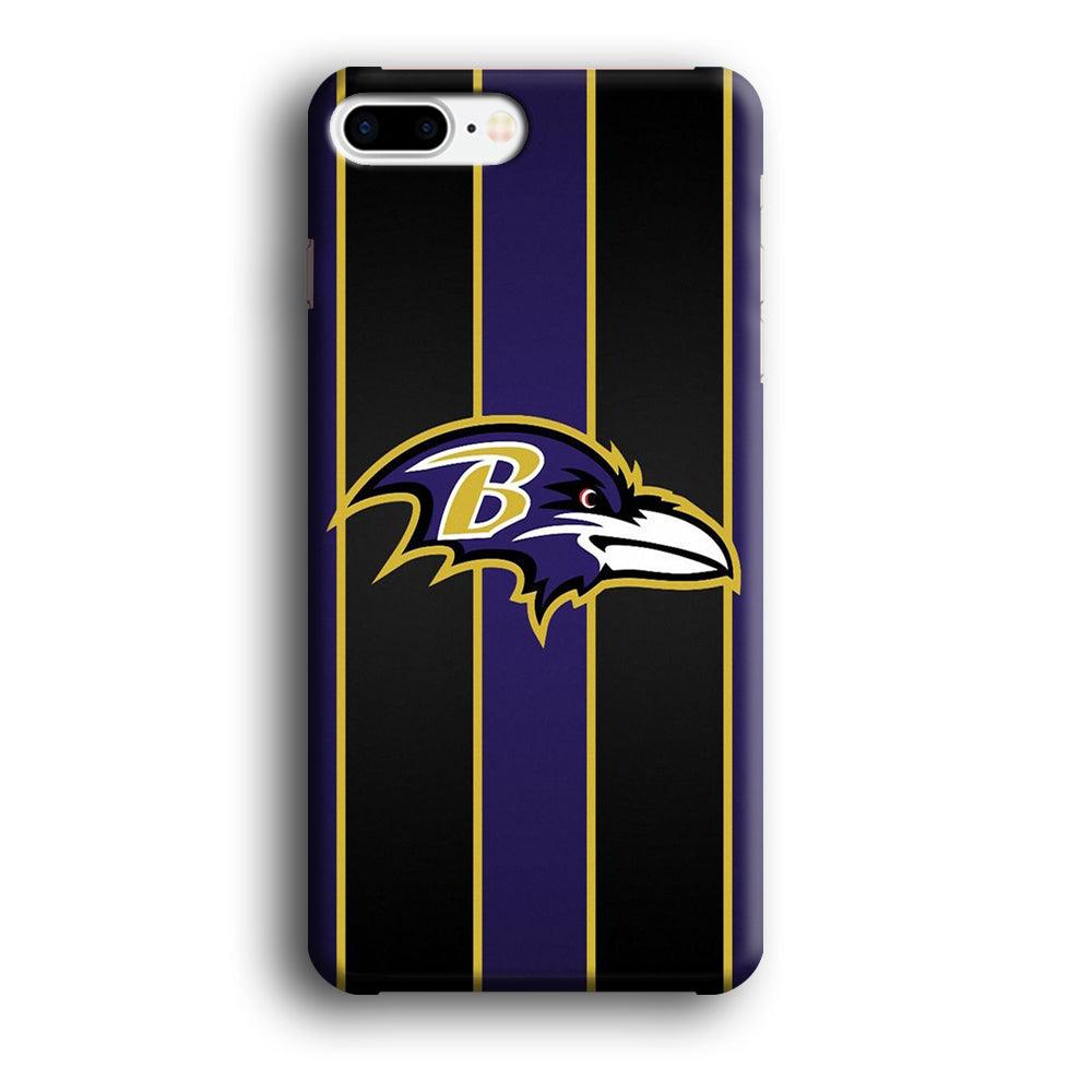 NFL Baltimore Ravens 001 iPhone 7 Plus Case-Plastic / Full Wrap (3D Case)-Xtracase