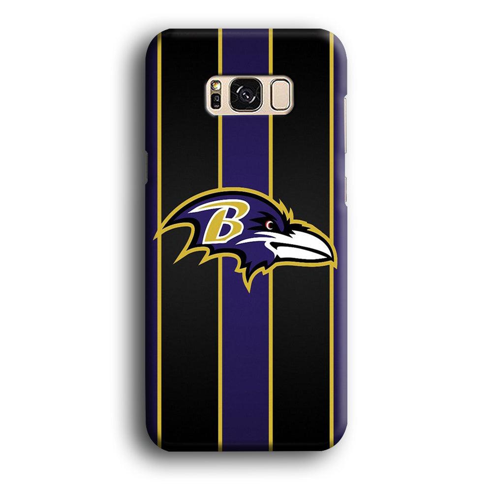 NFL Baltimore Ravens 001 Samsung Galaxy S8 Case-Plastic / Full Wrap (3D Case)-Xtracase