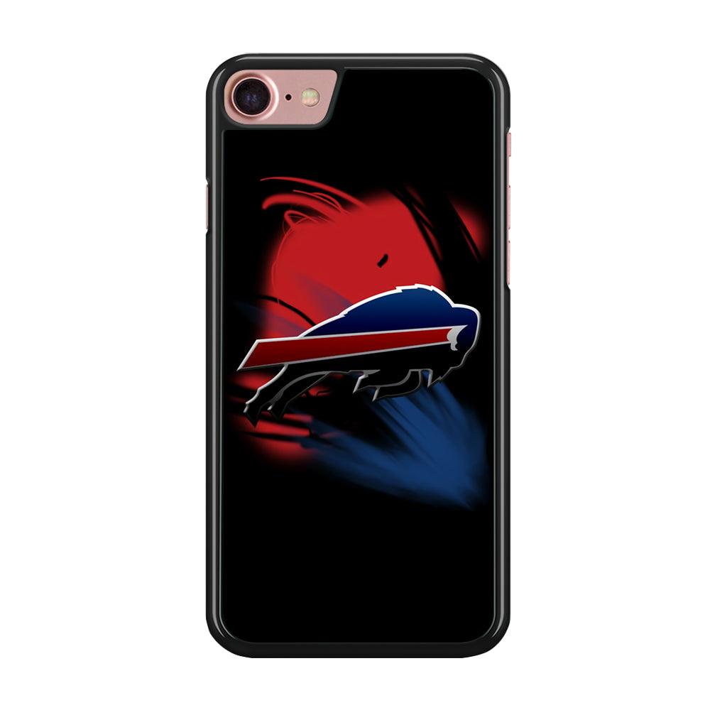 NFL Buffalo Bills 001 iPhone SE 2020 Case-Rubber / Black (2D Case)-Xtracase