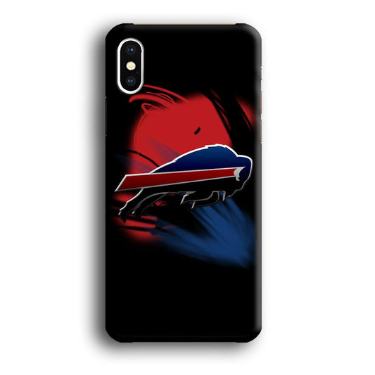 NFL Buffalo Bills 001 iPhone Xs Case-Plastic / Full Wrap (3D Case)-Xtracase