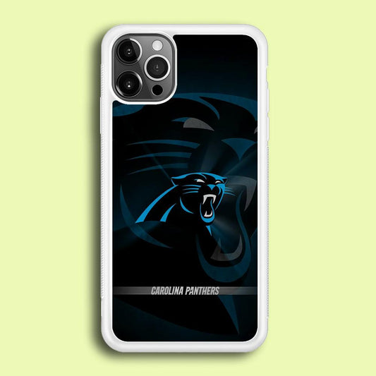 NFL Carolina Panthers 001 iPhone 12 Pro Case-Rubber / White (2D Case)-Xtracase
