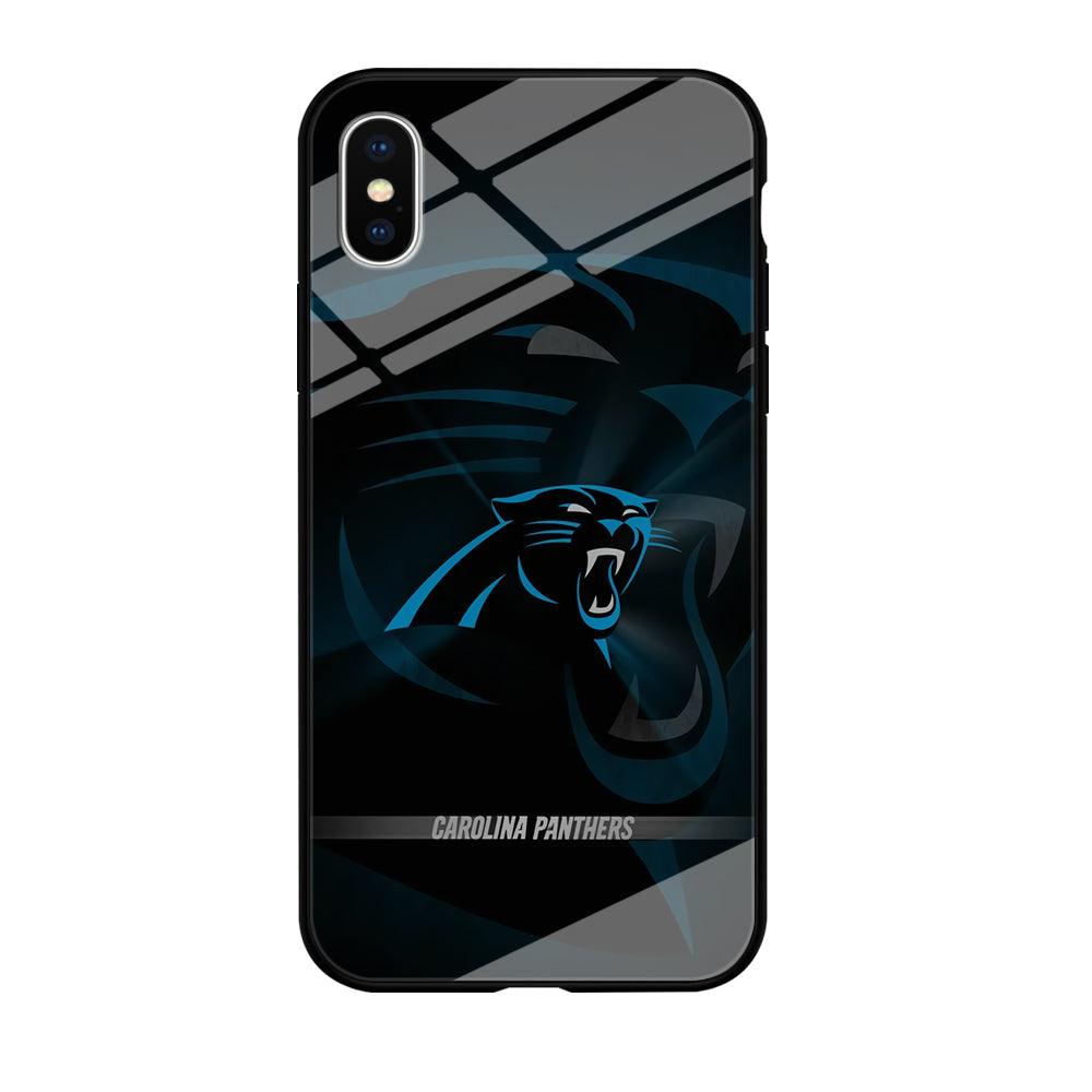 NFL Carolina Panthers 001 iPhone Xs Max Case-Tempered Glass Case-Xtracase