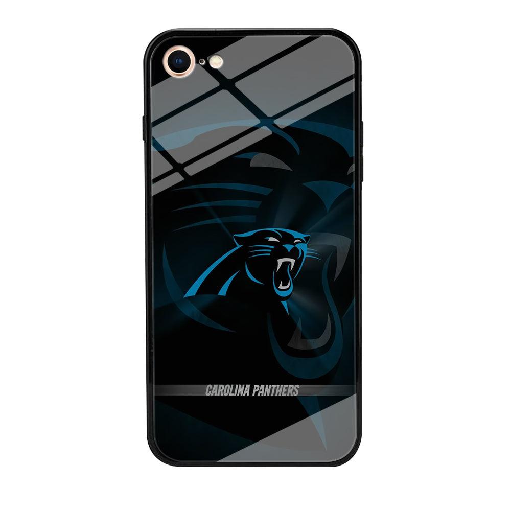 NFL Carolina Panthers 001 iPhone 8 Case-Tempered Glass Case-Xtracase