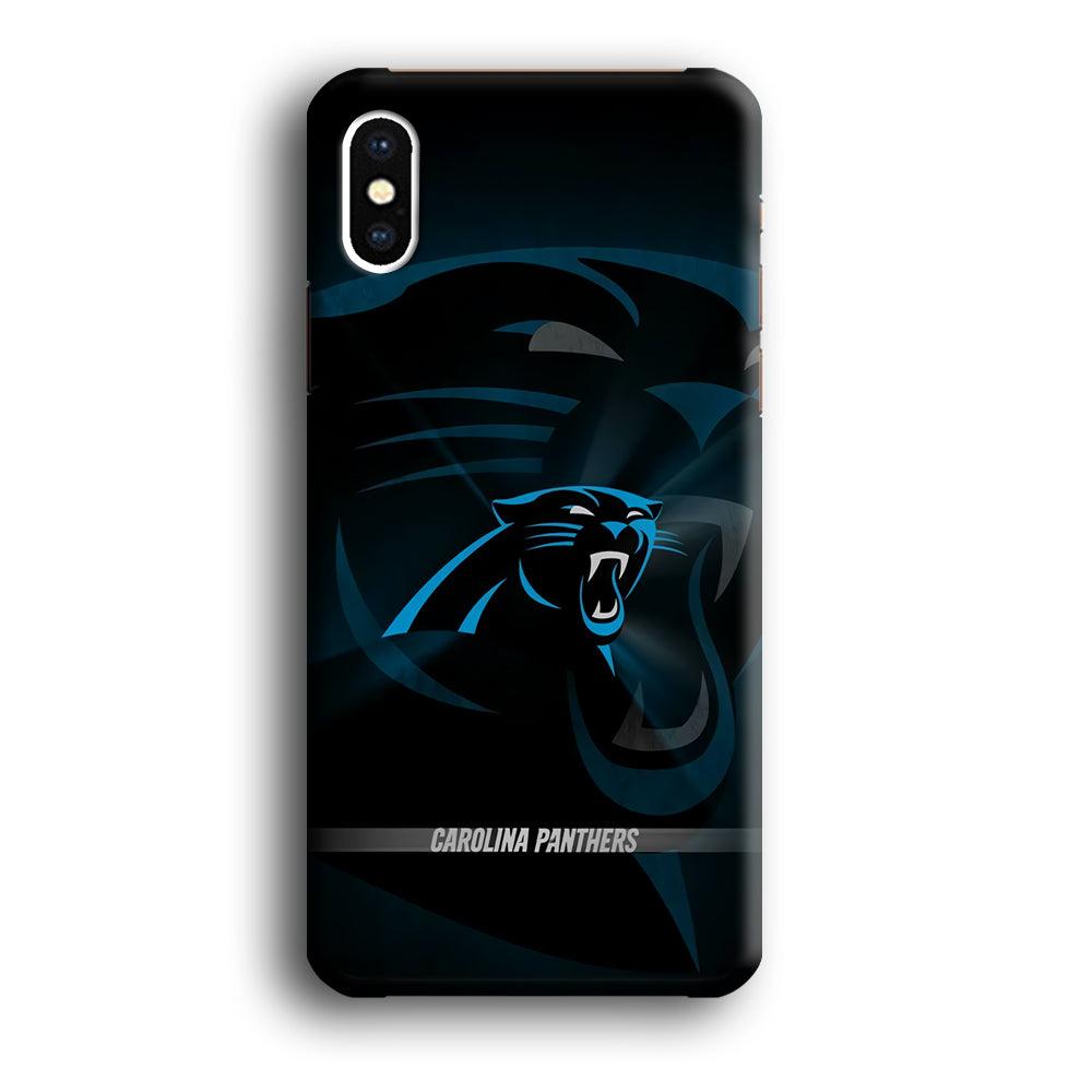 NFL Carolina Panthers 001 iPhone Xs Max Case-Plastic / Full Wrap (3D Case)-Xtracase