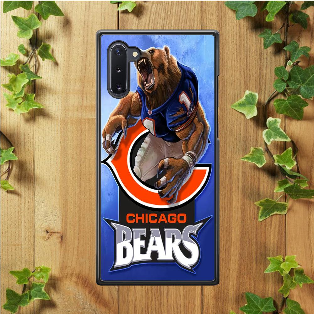 NFL Chicago Bears 001 Samsung Galaxy Note 10 Case-Plastic / Full Wrap (3D Case)-Xtracase
