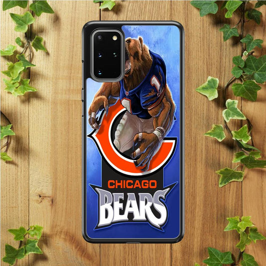 NFL Chicago Bears 001 Samsung Galaxy S20 Plus Case-Plastic / Full Wrap (3D Case)-Xtracase