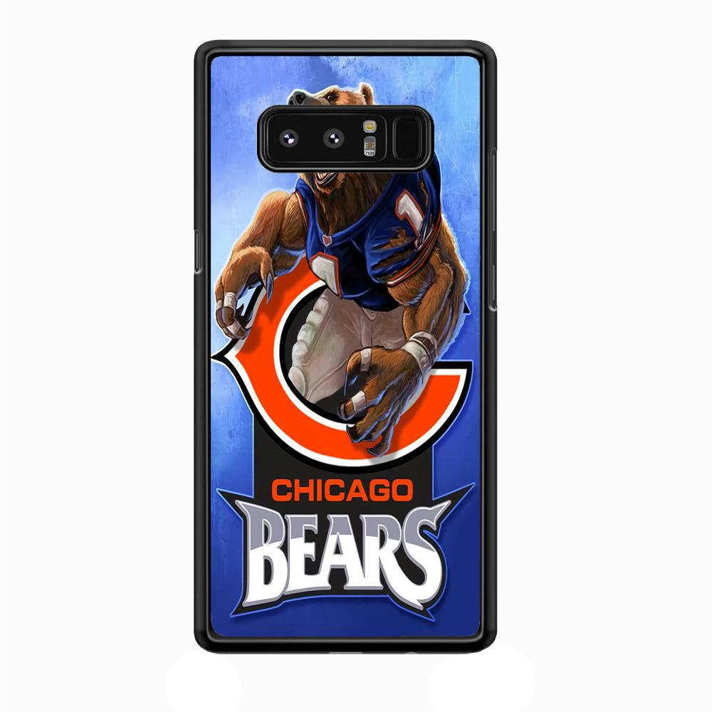 NFL Chicago Bears 001 Samsung Galaxy Note 8 Case-Plastic / Full Wrap (3D Case)-Xtracase
