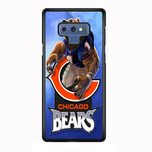 NFL Chicago Bears 001 Samsung Galaxy Note 9 Case-Plastic / Full Wrap (3D Case)-Xtracase