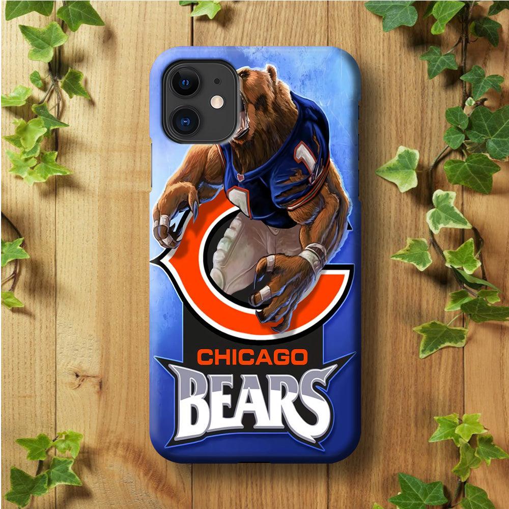 NFL Chicago Bears 001 iPhone 11 Case-Plastic / Full Wrap (3D Case)-Xtracase